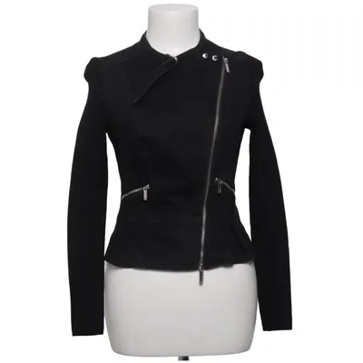 Bikerjack (Zwart) van Karen Millen Katoen, Elastaan, Polyamide, Polyester, Viscose