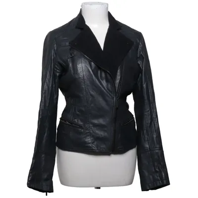 Biker jacket (Gray) from Frieda & Freddies Leather, Polyester