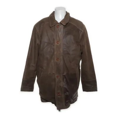 Leren jas (Bruin) Katoen, Polyester, Leer