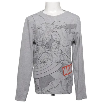 Langarmshirt (Grau) von H&M x Marvel Baumwolle, Polyester