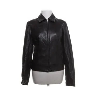 Läderjacka (Brun) från Zara Basic Polyester, Skinn