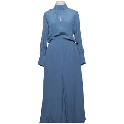 Dress (Blue) from Massimo Dutti Silk
