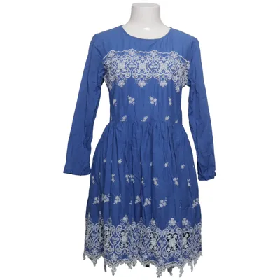 Dress (Blue, White) from Topshop Cotton