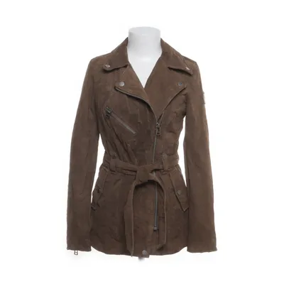 Läderjacka (Brun) från Freaky Nation Polyester, Skinn