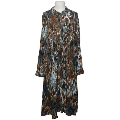 Shirt dress (Brown, Black, White, Multicolored) from Zizzi Viscose