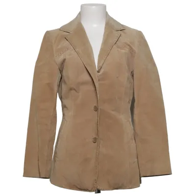 Leren blazer (Beige) van Petroff Leer, Polyester