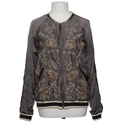 Bomber jacket (Gray, Multicolored) from Zara Accessories Cotton