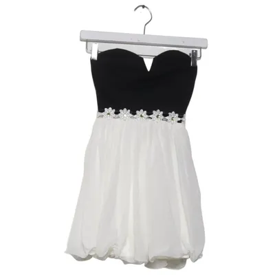 Cocktailjurk (Zwart, Wit) van Rare London Elastaan, Polyester