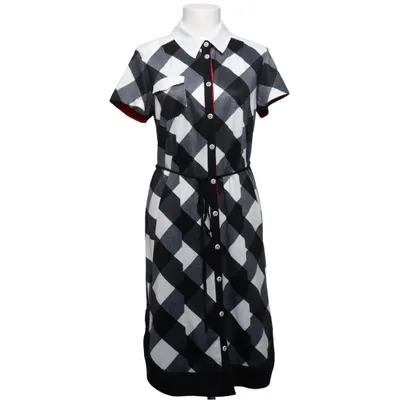 Skjortklänning (Svart, Vit, Grå) från Karin Hertz Elastan, Polyester, Viskos