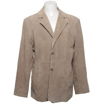 Læderblazer (Beige) fra Goldstein Læder, Polyester