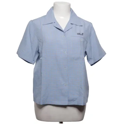 Chemise à manches courtes (Bleu, Gris, Blanc) de Jack Wolfskin Polyester, Viscose
