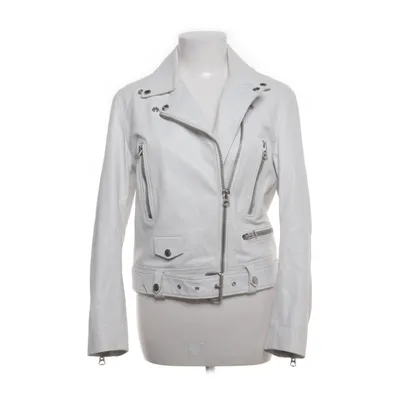 Leather jacket (White) from Acne Studios Cotton, Leather, Viscose