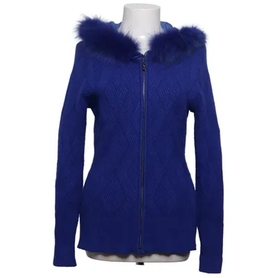 Jacket (Blue) from Passioni Fox fur, Polyamide, Viscose