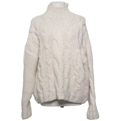 Pul à col roulé (Blanc) de Dilvin Knit Acrylique, Polyamide, Polyester