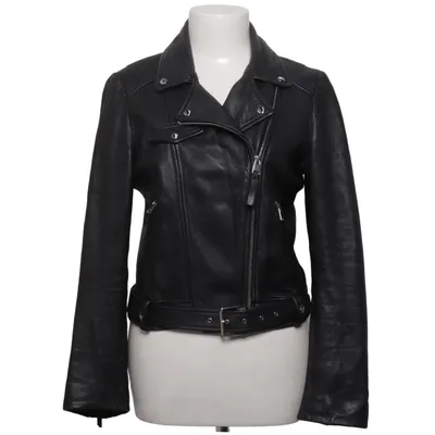Veste de motard (Noir) de Zara Cuir, Polyester