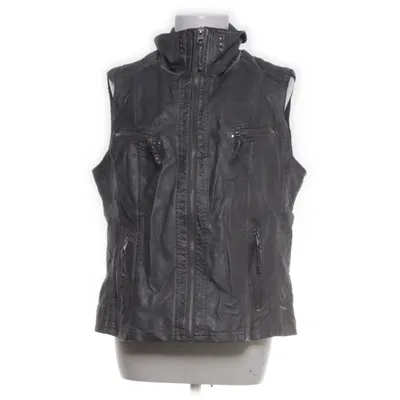 Outer vest (Gray) from Lisa Tossa Viscose, Polyester