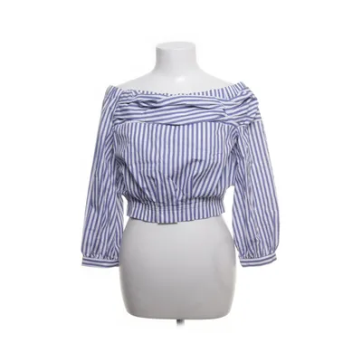 Crop top (Blue, Multicolored) from Zara Basic Collection Polyester, Cotton
