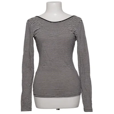 Long sleeve T-shirt (Black, White) from Arket Cotton, Elastane