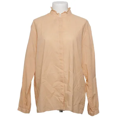 Blouse (Yellow, White) from Ines de la Fressange for Uniqlo Cotton