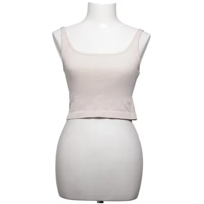 Crop top (Beige) from Oqq Elastane, Nylon