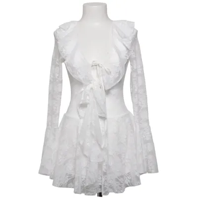 Robe (Blanc) de Shein Élasthane, Polyester