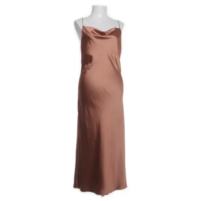 Långklänning (Brun) från Topshop Elastan, Polyester