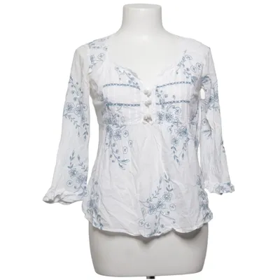 Blouse (Wit, Blauw) van Odd Molly Katoen