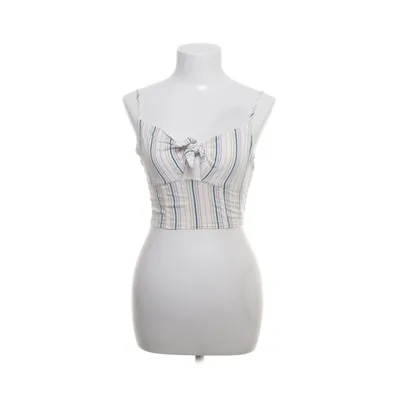 Crop top (Vit, Flerfärgad) från Pull & Bear Viskos