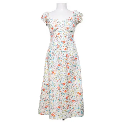 Dress (White, Multicolored) from May Polyester