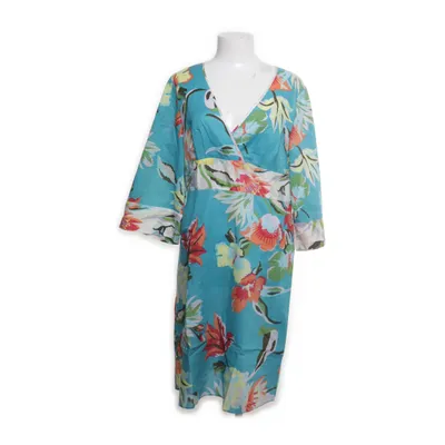 Klänning (Blå, Flerfärgad) från Just B Bomull, Silke