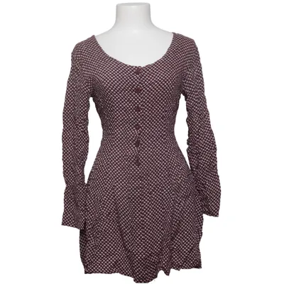 Dress (Purple, White) from POP England Viscose