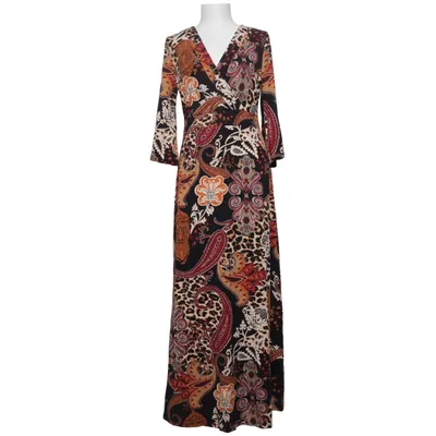 Maxi dress (Black, Multicolored) from Boysen's Elastane, Viscose