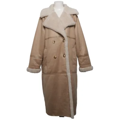 Shearling jas (Beige, Wit) van Amisu Polyester