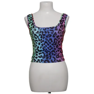 Crop top (Blue, Green, Pink, Multicolored) from Missguided Elastane, Polyester
