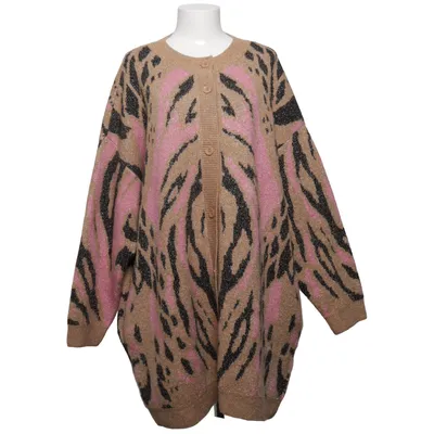Cardigan (Pink, Brun, Sort) fra Saint Tropez Akryl, Elastan, Metallfiber, Polyester