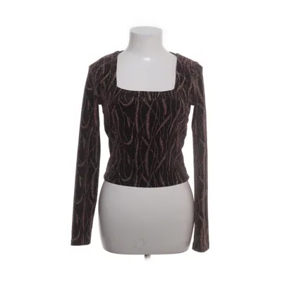 Crop top (Zwart, Meerkleurig) van By Swan Paris Elastaan, Polyester, Viscose