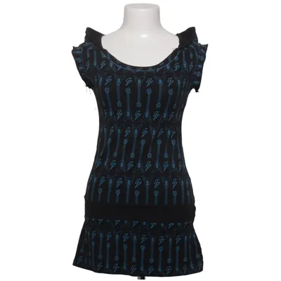 Dress (Black, Blue) from Criminal Damage Cotton, Elastane