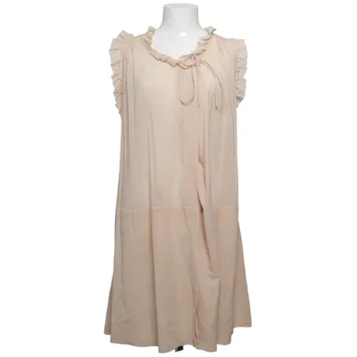 Kjole (Beige) fra Stefanel Elastan, Silke