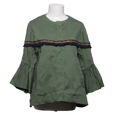 Topp (Grön) från Zara Basic Outerwear Bomull, Elastan