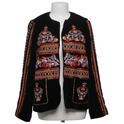 Jacket (Black, Multicolored) from Zara Woman Polyester