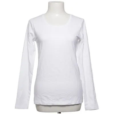 T-shirt à manches longues (Blanc) de Basic You Élasthane, Coton biologique