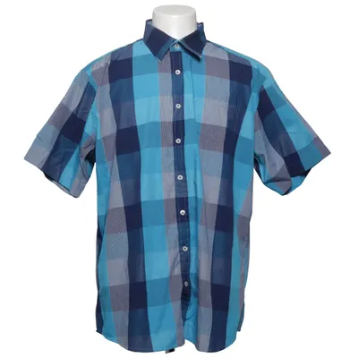 Chemise à manches courtes (Bleu, Gris, Multicolore) de Jacks Denim Co Coton, Polyester