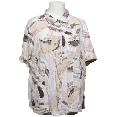 Korte mouwen shirt (Beige, Zwart, Wit, Grijs) van Ginalaura Linnen, Viscose