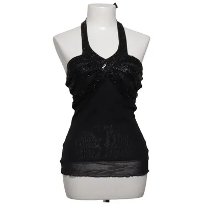 Haltertop (Zwart) van Maner Katoen, Polyester