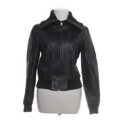 Leren jack (Zwart) van Atmosphere Polyester, Leer
