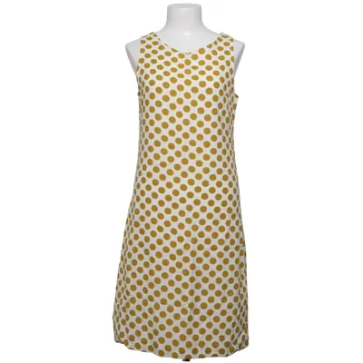 Robe (Blanc, Jaune) de Seen Worn Kept Coton, Lin, Viscose