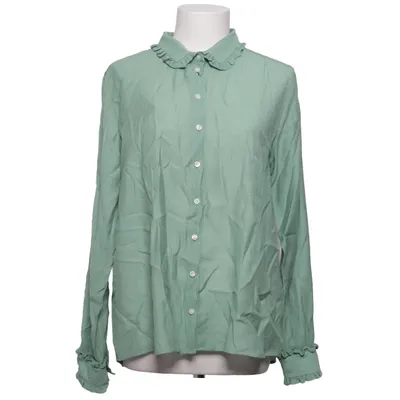 Blouse (Green) from The Shirt Factory Polyester, Viscose