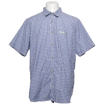 Short sleeve shirt (Blue, White) from Stockerpoint Cotton, Polyester