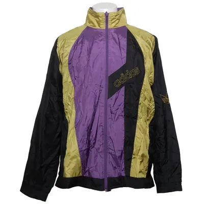 Trainingsjack (Zwart, Geel, Lila) van Adidas Katoen, Polyamide, Polyester