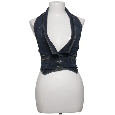 Gilet en jean (Bleu) de Tommy Hilfiger Denim Coton, Élasthane